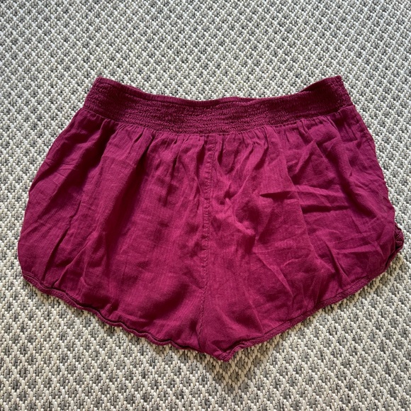 Free People Intimately Raspberry Shorts Size Medium Lightweight Sleep Pajama - Picture 3 of 5